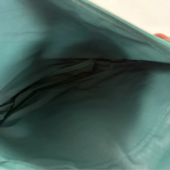 Polo Ralph Lauren Green Canvas Messenger Bag With Brown Leather Trim - Picture 10 of 14